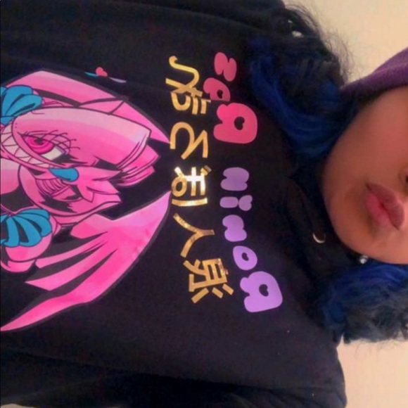 Ronin rags yugioh Heart eyes pink dragon hoody - Picture 3 of 3